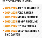 16.73" Overland Truck Bed Racks Systems for Trucks Compatible with Tacoma/Ranger/Gladiator JT | Yzona